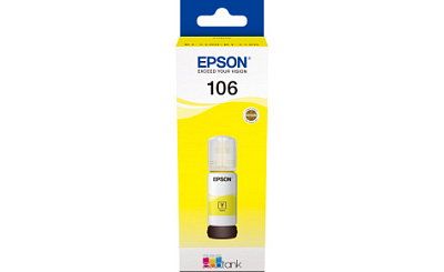 Контейнер с желтыми чернилами Epson C13T00R440 106 EcoTank YE Ink Bottle (C13T00R440)