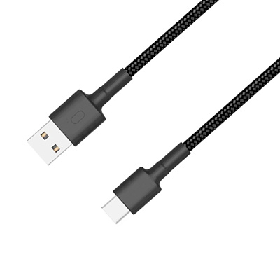 Кабель Xiaomi USB/Type-C (SJX10ZM/SJV4109GL), 1м, Черный (SJV4109GL)