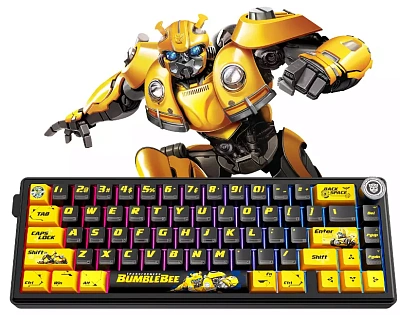 Клавиатура беспроводная Transformers TF-GK02, Yellow (Black) (TF-GK02, Yellow)