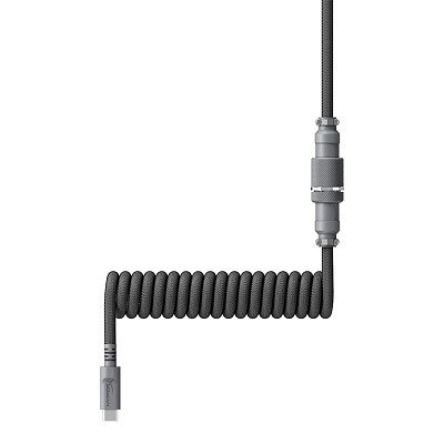 Кабель для механической клавиатуры HyperX USB-C Coiled 6J678AA серый (6J678AA)
