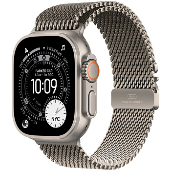 Смарт часы Apple Watch Ultra 3 GPS + Cellular 49mm Natural Titanium Case with Natural Titanium Milanese Loop - Small (MEWW4QR/A)
