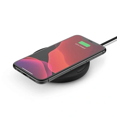 Беспроводное зарядное устройство Belkin Pad Wireless Charging Qi, 10W, black (WIA001vfBK)