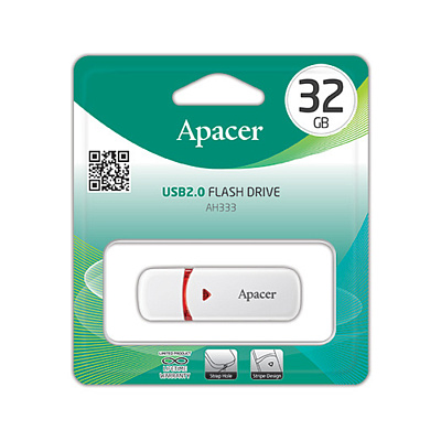 USB флеш-накопитель Apacer AH333 32GB Белый (AP32GAH333W-1)