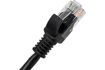 Патч-корд UTP Cablexpert, кат. 5e, 0.5м, чёрный (PP10-0.5M/BK)