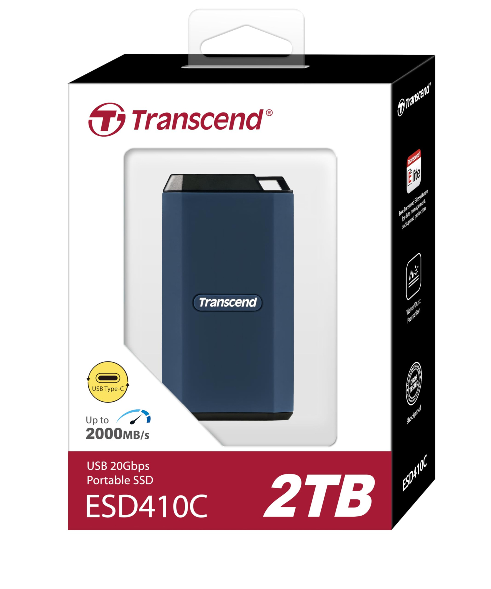 Жесткий диск SSD внешний 2TB Transcend TS2TESD410C (TS2TESD410C)