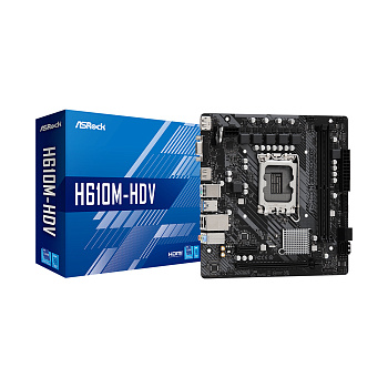 Материнская плата ASRock H610M-HDV, LGA1700 (H610M-HDV) Материнская плата ASRock H610M-HDV, LGA1700 (H610M-HDV)