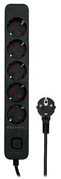 Сетевой фильтр Гарнизон, 3м, 5 розеток, black ( EPS-5-B-3) Сетевой фильтр Гарнизон, 3м, 5 розеток, black ( EPS-5-B-3)