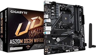 Материнская плата GIGABYTE A520M DS3H WIFI6E (A520M DS3H WF6E)