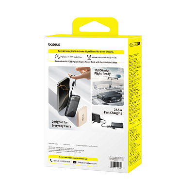 Портативный внешний аккумулятор Baseus EnerFill FC11, 10000mAh 22.5W - Black (E0027R04)