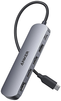 Концентратор Anker USB-C 5-in-1 - Серый (A8357HA0)