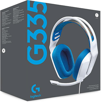Наушники игровые Logitech G335 WHITE, 3.5mm (981-001018)