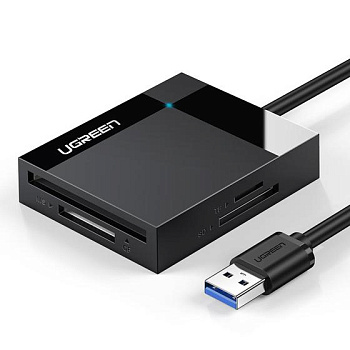 Переходник Ugreen CR125 USB 3.0 All-in-One Card Reader 50cm 4in1, 30333 (30333)