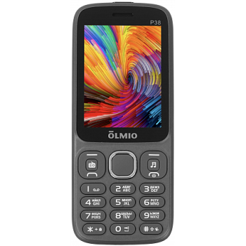 Мобильный телефон Olmio P38 серый (46625)