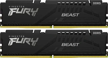 Оперативная память Kingston FURY Beast Black DDR5 64GB (Kit of 2) 5600MT/s (KF556C36BBE2K2-64)