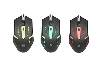 Мышь проводная Defender Flash MB-600L 7цветов подсветки (52600)