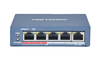 Коммутатор Hikvision PoE-коммутатор  Hikvision (DS-3E0105P-E(B))