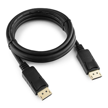Кабель DisplayPort Cablexpert CC-DP2-6, v1.2, 1.8м, 20M/20M, черный, экран, пакет (CC-DP2-6)