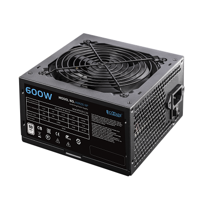 Блок питания PCCooler HW600-NP, 600W, Non Modular, 80+ HW600-NP (HW600-NP)