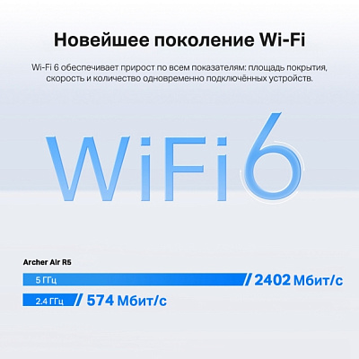 Маршрутизатор беспроводной Tp-Link Archer Air R5(EU) (Archer Air R5(EU))