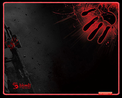 Коврик игровой Bloody B-080S Размер: 430 X 350 X 2 mm BLACK-RED (B-080S)