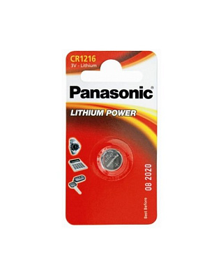 Батарейка дисковая литиевая PANASONIC CR-1216/1B (CR-1216AL/1BP)