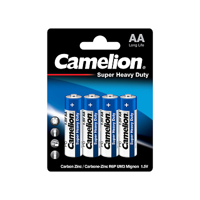 Батарейка CAMELION Super Heavy Duty R6P-BP4B 4 шт. в блистере (R6P-BP4B)