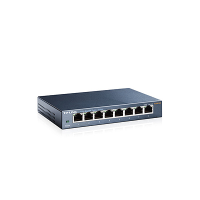 Коммутатор TP-Link TL-SG108 8-портовый 10/100/1000 Мбит/с  (TL-SG108(UN))