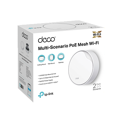 Беспроводная MESH-система TP-Link Deco X50-PoE (DECO X50-POE(2-PACK)EU V1.0-V2.0)