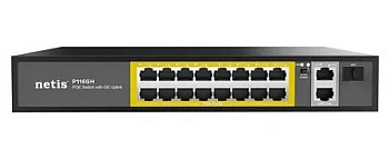 Коммутатор Netis P116GH, 16x10/100 LAN PoE, 2xGigabit Uplink (P116GH)