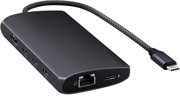 Картридер / USB-хаб Satechi USB-C MultiPort Adapter 8K with Ethernet V3 - Midnight (ST-P8KED)