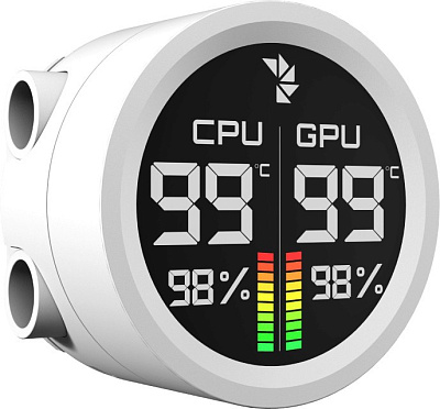 Кулер с водяным охлаждением Aerocool Abyss L360R Digi WH (ACLA-AD36117.21)
