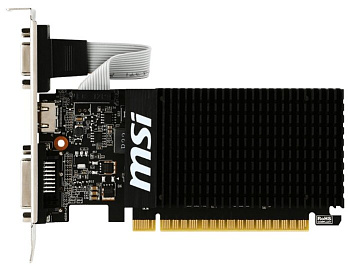 Видеокарта MSI GeForce GT 710, 2GB DDR3 64-bit 1xVGA 1xDVI 1xHDMI GT 710 2GD3H LP (GT 710 2GD3H LP)