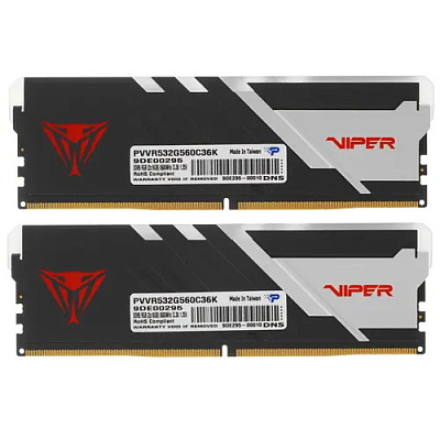 Модуль памяти Patriot Viper VENOM, PVVR532G560C36K, DDR5, 32 GB ,DIMM kit  (2x16GB), CL36 (PVVR532G560C36K)