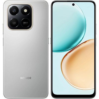 Смартфон Honor X7d 6/128GB, Meteor Silver (X7d/6/128GB/Meteor Silver)