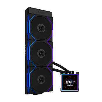 Водяное охлаждение для CPU Lian Li HydroShift II LCD-S 360TL, Black (G89.GHS2LCDS36TFB.00)