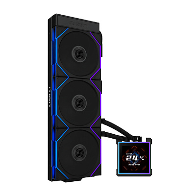 Водяное охлаждение для CPU Lian Li HydroShift II LCD-S 360TL, Black (G89.GHS2LCDS36TFB.00)