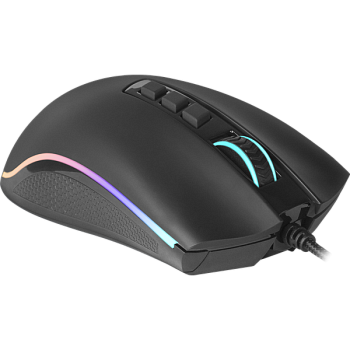 Компьютерная мышь проводная игровая оптическая Redragon Cobra (черный) USB, 9 кнопок, 100-10000 dpi (75054)