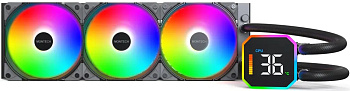 Водяное охлаждение для CPU Montech HyperFlow Digital 360, Black (HyperFlow Digital 360 (B))