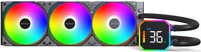 Водяное охлаждение для CPU Montech HyperFlow Digital 360, Black (HyperFlow Digital 360 (B))