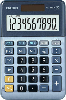 Калькулятор настольный CASIO MS-100EM-W-EP (MS-100EM-W-EP)