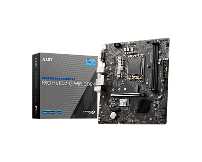 Материнская плата MSI PRO H610M-G WIFI DDR4  (PRO H610M-G WIFI DDR4)