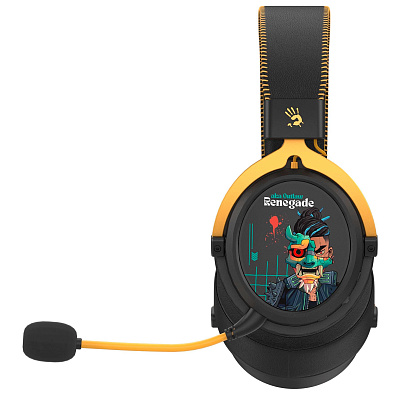 Наушники беспроводные игровые Bloody MR595 Renegade Black Mindnight SAVAGE (MR595 Renegade Black)