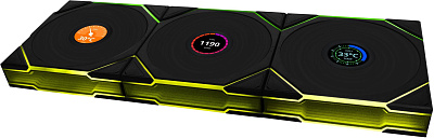 Вентилятор для корпуса Lian Li UNI FAN TL120 LCD Wireless 3x120mm Черный (G99.12TLLCD1W3B.00)