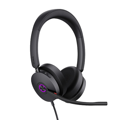 Гарнитура Yealink UH48 Dual UC USB-C/A черный (UH48 Dual UC USB-C/A)