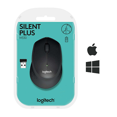 Компьютерная мышь   Logitech беспроводная M330 Silent Plus Black (910-004909)