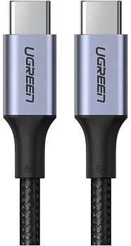 Кабель Ugreen US316, USB-C 100W, 1.5m - Space Gray (70428)