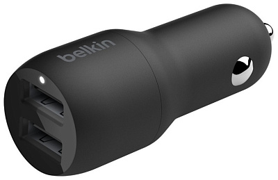 Зарядное устройство Belkin Car Charger 24W черный (CCB001btBK)