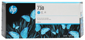   Картридж HP Ink Cartridge 738 cyan (676M6A)