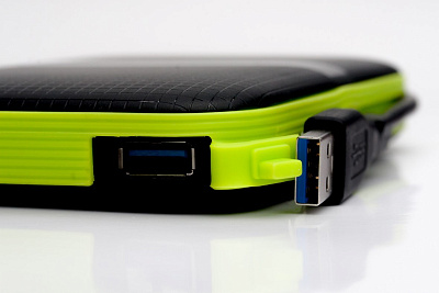 Внешний жесткий диск HDD USB 2 TB Silicon Power, A60, USB3.1, black-green (SP020TBPHDA60S3K)