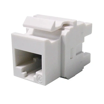 Keystone-модуль MOLEX DG+ Cat.6, 568A/B, белый (KSJ-00033-02)